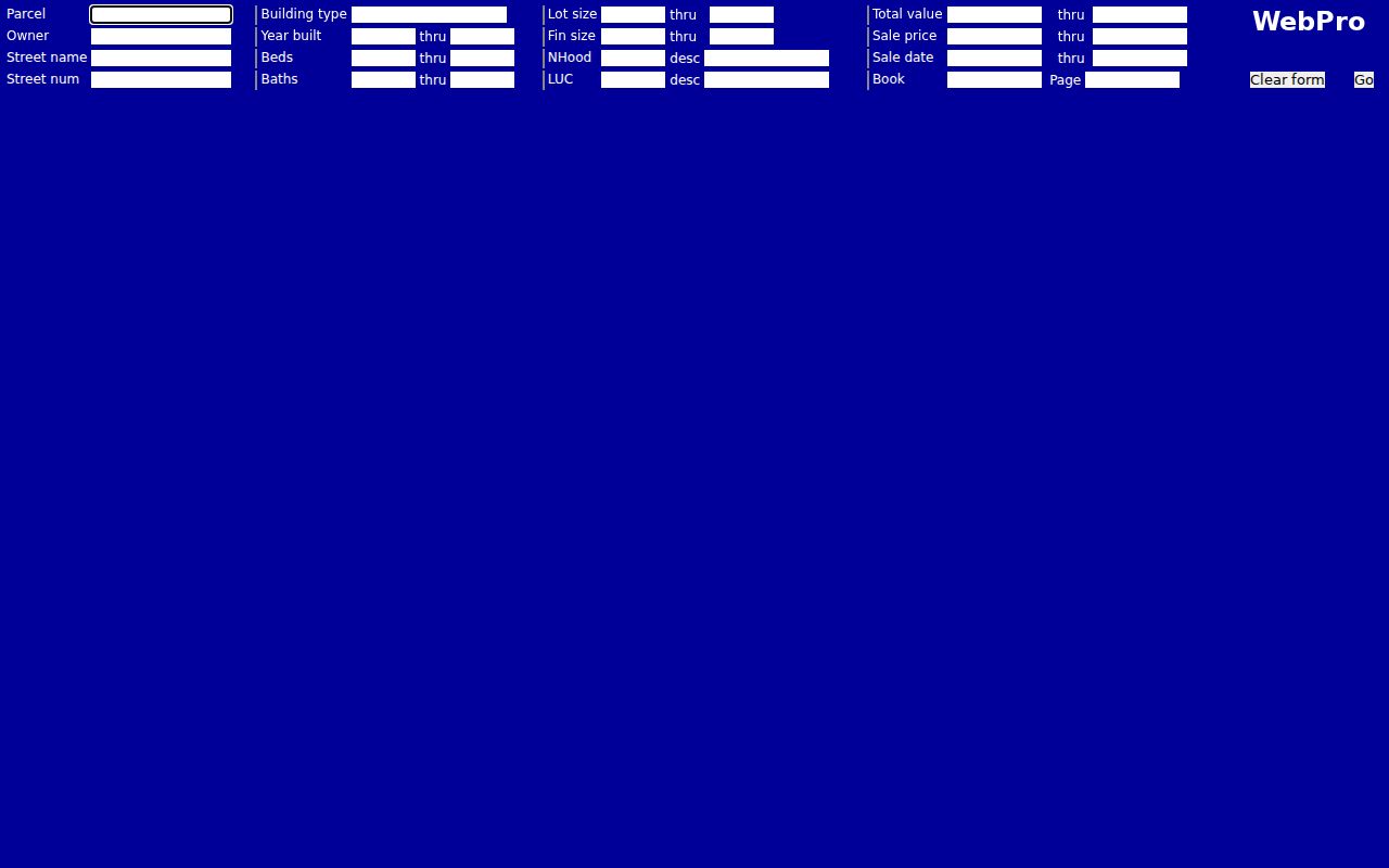 Braintree residents directory assessor parcel search fields