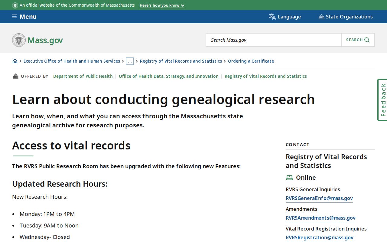 Braintree residents directory Massachusetts Archives and vital records research route